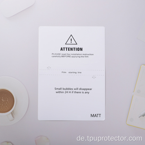 TPU Matte Screen Protector für Mobiltelefon